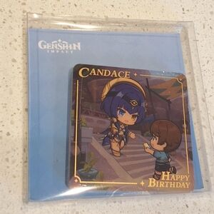 Genshin Impact Heartfelt Wishes Series Candace Acrylic Fridge Magnet (2 x 2 in.)